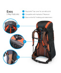 Batoh Osprey Exos 58 Blaze Black