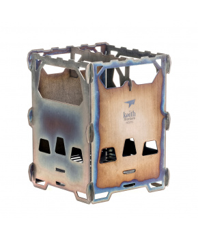 Titanový dřívkáč / vařič KEITH Titanium Alloy Backpacking Wood Stove