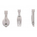 Sada titanového příboru Keith 3-piece Folding Cutlery Set
