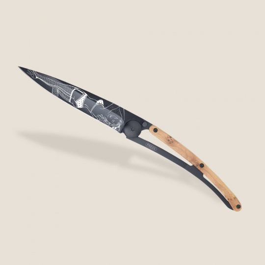 Deejo 1GB175 Tattoo Black 37g, juniper wood,Pin up