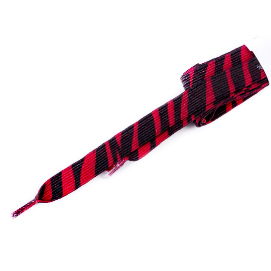 Tobby tkaničky dětské elastické zebra black/red
