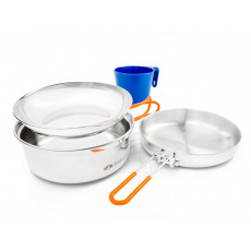 Sada nádobí GSI Glacier Stainless 1 Person Mess Kit Sada nádobí GSI Glacier Stainless 1 Person Mess Kit