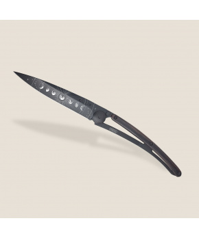 Kapesní nůž Deejo 1GB162 Tattoo Black 37g ebony wood Moon Phase