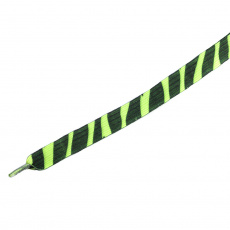 Tobby tkaničky dětské elastické zebra black/lime