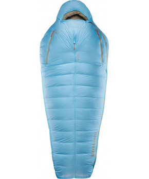 Thermarest BOOST 650 20F/-6C Regular Wide Morning Blue péřový spacák světlemodrý