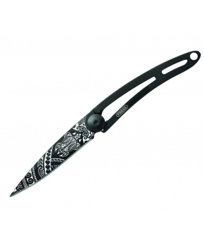 Kapesní nůž Deejo 7GN102 Tattoo Black 15g naked Polynesian