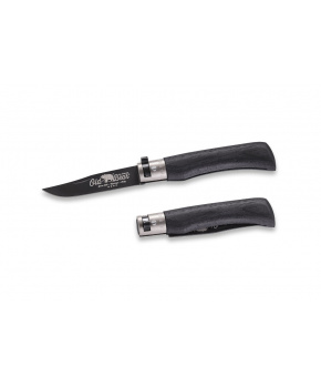 Kapesní nůž Antonini OldBear 9303/19_MNK černá nerezová čepel s PTFE, rukojeť topol černá