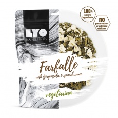 LYOFood Testoviny s Gorgonzolou a Špenátem 370g běžná porce LYOFood Testoviny s Gorgonzolou a Špenátem 370g běžná porce