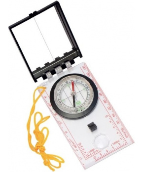 Joker buzola obdelníková se zrcátkem Compass with Map