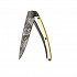 Kapesní nůž Deejo 1GM021 GOLD Tattoo Black 37g 23kt yellow gold Good Luck