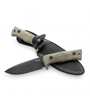Dýka LionSteel T5B CVG čepel ocel Niolox,rukojeť canvas,pouzdro