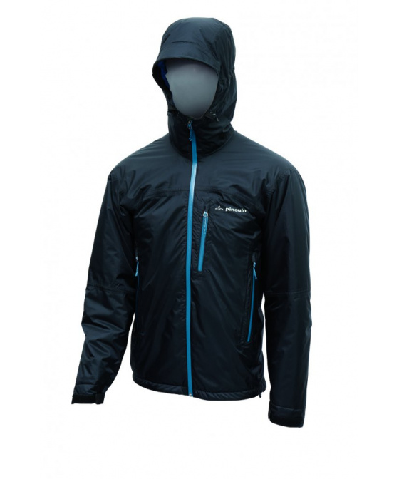 Zateplená bunda Pinguin Alaska Jacket Black / Petrol