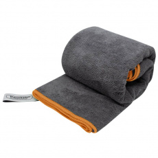 TravelSafe ručník Microfiber Terry Towel L charcoal/orange