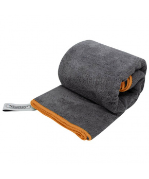 TravelSafe ručník Microfiber Terry Towel L charcoal/orange TravelSafe ručník Microfiber Terry Towel L charcoal/orange
