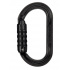 Petzl OXAN TRIACT LOCK ocelová karabina se zámkem triact ČERNÁ