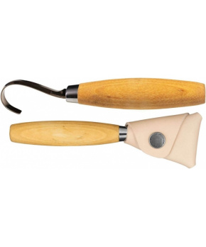 Morakniv Hook Knife 164 (S) Left + Leather Sheath řezbářský nůž
