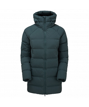 Montane FEM TUNDRA HOODIE-DEEP FOREST-UK10/S dámský kabát tmavě zelená