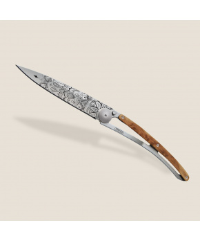 Kapesní nůž Deejo 1CB104 Tattoo 37g juniper wood Mandala Kapesní nůž Deejo 1CB104 Tattoo 37g juniper wood Mandala