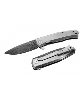 Kapesní nůž LionSteel MYTO MT01D GY čepel damascus,titanová rukojeť,rozbíječ skla Kapesní nůž LionSteel MYTO MT01D GY čepel damascus,titanová rukojeť,rozbíječ skla