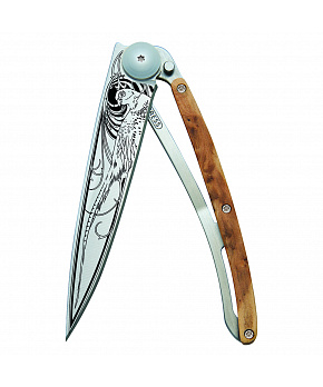 Kapesní nůž Deejo 1CB038 Tattoo 37g  juniper wood Pheasant