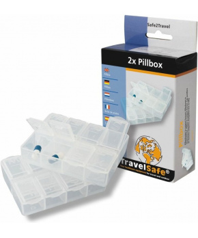 TravelSafe sada dávkovačů na léky Pillbox TravelSafe sada dávkovačů na léky Pillbox