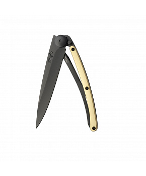 Kapesní nůž Deejo 1GM010 GOLD Black 37g 23kt yellow gold