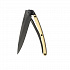 Kapesní nůž Deejo 1GM010 GOLD Black 37g 23kt yellow gold