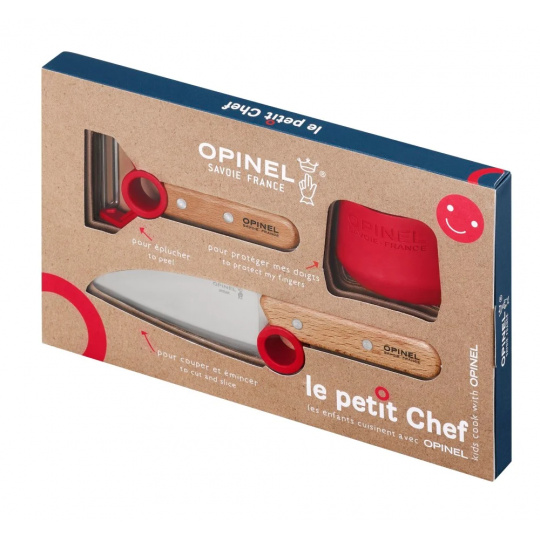 Dětský kuchařský set Opinel Le Petit Chef Red