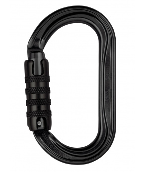 Petzl OK TRIACT LOCK karabina ovál s automatickou pojistkou ČERNÁ
