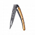 Kapesní nůž Deejo 1GB177 Tattoo Black 37g olive wood Sagittarius