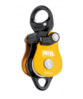 Petzl SPIN L2 dvojitá kladka s otočným závěsem (swivelem) Petzl SPIN L2 dvojitá kladka s otočným závěsem (swivelem)