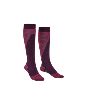 Ponožky Bridgedale Ski Midweight+ Women's Plum / Berry Ponožky Bridgedale Ski Midweight+ Women's Plum / Berry