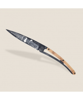 Kapesní nůž Deejo 1GB175 Tattoo Black 37g juniper wood Pin Up