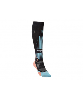 Bridgedale Ski Lightweight Women's black/coral/227 Bridgedale Ski Lightweight Women's black/coral/227