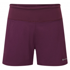 Montane FEM SLIPSTREAM TWIN SKIN SHORTS-SASKATOON BERRY-UK14/L dámské kraťasy vínové