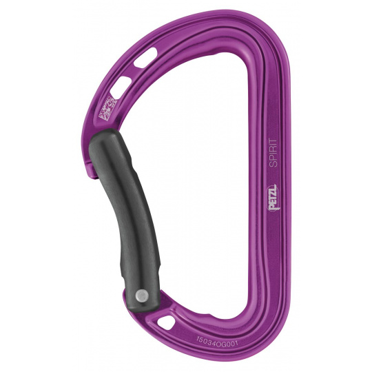 Petzl SPIRIT BENT fialová karabina - prohlý zámek