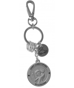 MTM Klíčenka Svatý Kryštof s karabinou