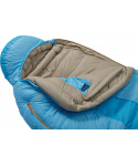 Thermarest BOOST 650 20F/-6C Regular Morning Blue péřový spacák světlemodrý