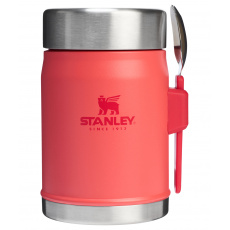STANLEY Termoska jídelní se lžící/vidličkou The Legendary Classic Food Jar 400 ml/14oz Hot Coral