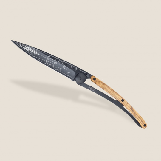 Deejo 1GB177 Tattoo Black 37g, olive wood,Sagittarius
