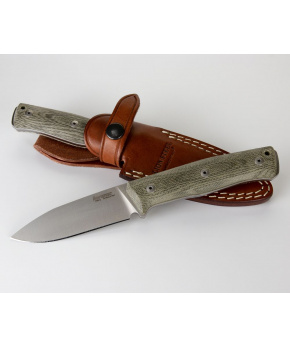 Nůž s pevnou čepelí LionSteel B35 CVG čepel ocel Sleipner,rukojeť canvas,pouzdro Nůž s pevnou čepelí LionSteel B35 CVG čepel ocel Sleipner,rukojeť canvas,pouzdro