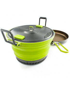 Sada Pánev a Hrnec GSI Outdoors Escape HS 3L Pot + Frypan 3l Green Sada Pánev a Hrnec GSI Outdoors Escape HS 3L Pot + Frypan 3l Green
