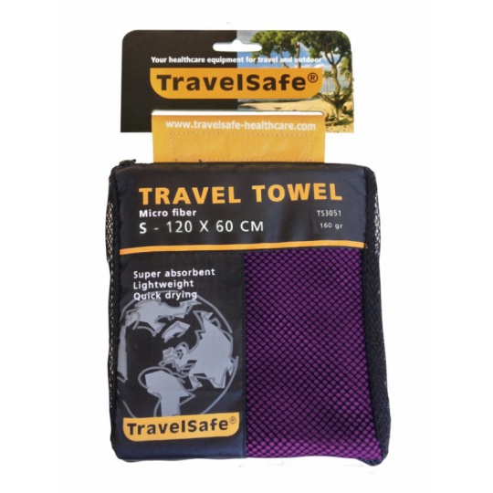 TravelSafe ručník Microfiber Towel S purple