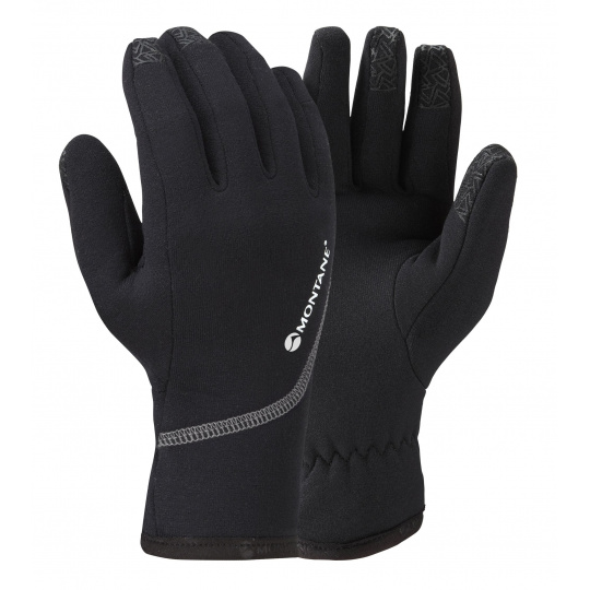 Montane FEM POWER STRETCH PRO GLOVE-BLACK-M dámské rukavice černé