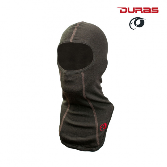Duras balaclava zimní merino prodloužená hnědá