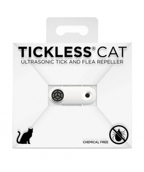Tickless ultrazvukový odpuzovač klíšťat Mini Cat white