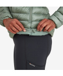 Montane FEM ANTI-FREEZE HOODIE-PALE SAGE-UK14/L dámská bunda šedozelená