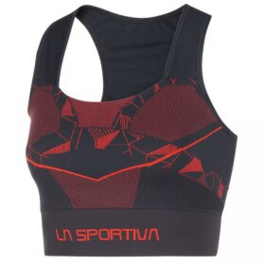 Podprsenka La Sportiva Focus II Top W Black/Cherry Tomato