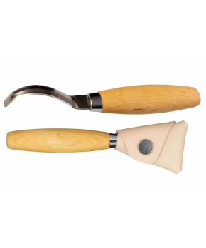 Morakniv Hook Knife 163 (S) Double Edge + Leather Sheeth řezbářs