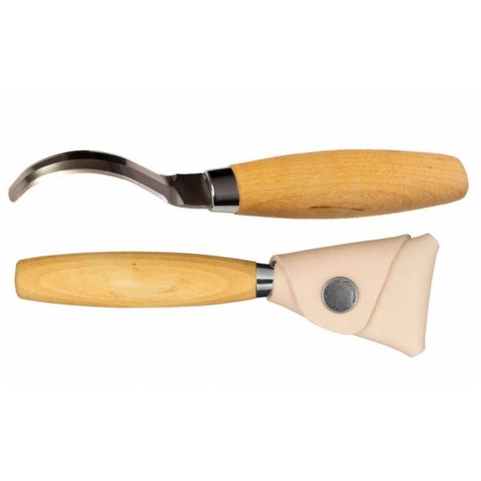 Morakniv Hook Knife 163 (S) Double Edge + Leather Sheeth řezbářs